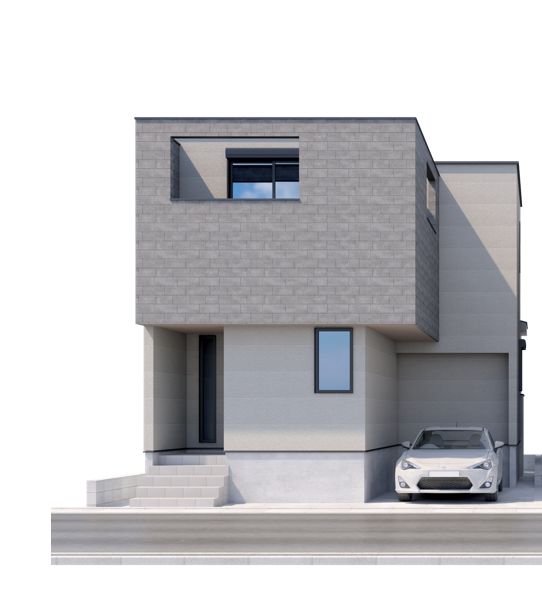 さいたま市大宮区三橋1丁目 2号棟 外観パース図 外観パース図