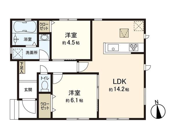 さいたま市緑区道祖土4丁目 1号棟 間取図(平面図) さいたま市緑区道祖土4丁目 1号棟 間取図(平面図)