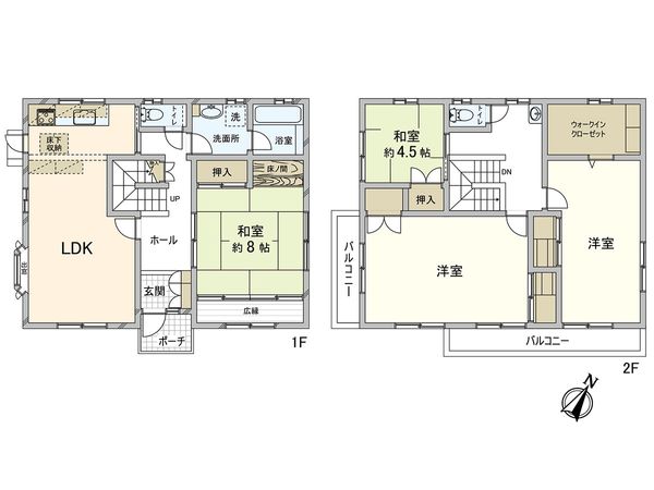 さいたま市南区太田窪5丁目 間取図(平面図) さいたま市南区太田窪5丁目 間取図(平面図)