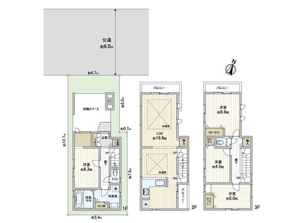 さいたま市緑区東浦和3丁目 間取図(平面図) さいたま市緑区東浦和3丁目 間取図(平面図)