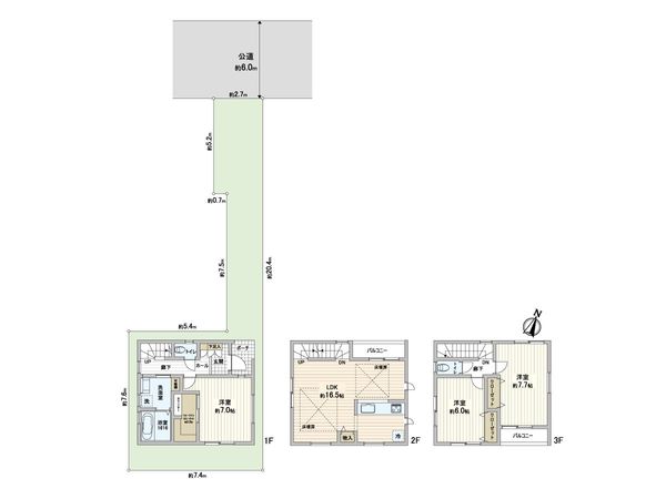 さいたま市緑区東浦和3丁目 間取図(平面図) さいたま市緑区東浦和3丁目 間取図(平面図)
