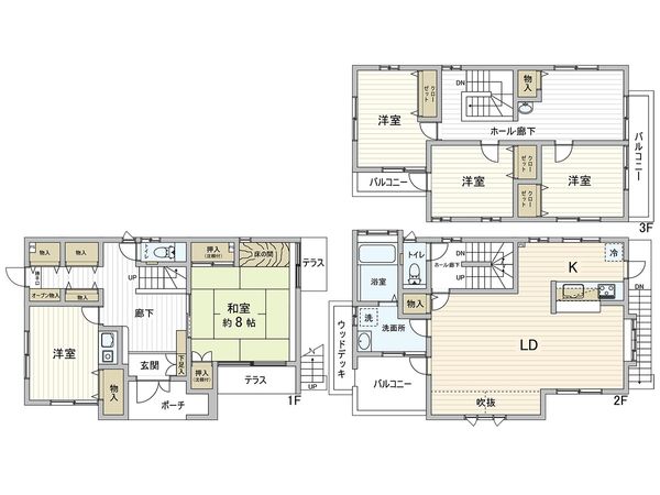 さいたま市浦和区瀬ヶ崎1丁目 間取図(平面図) さいたま市浦和区瀬ヶ崎1丁目 間取図(平面図)