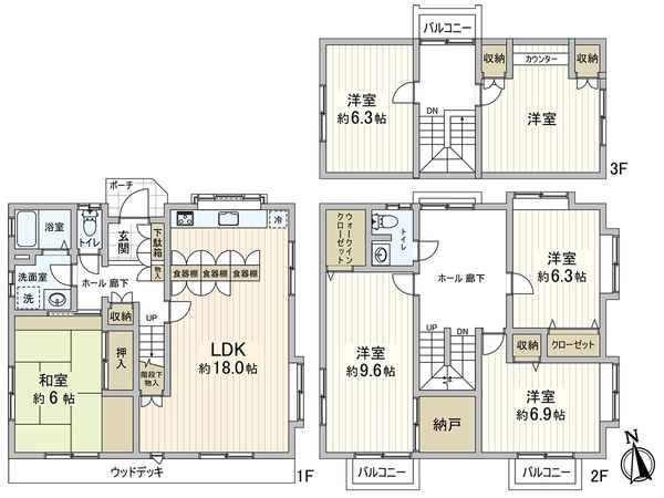 さいたま市桜区栄和5丁目 間取図(平面図) さいたま市桜区栄和5丁目 間取図(平面図)