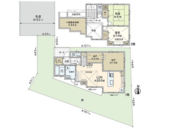 さいたま市南区大字太田窪 間取図(平面図) さいたま市南区大字太田窪 間取図(平面図)