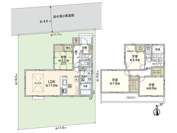 さいたま市見沼区大和田町2丁目 間取図(平面図) さいたま市見沼区大和田町2丁目 間取図(平面図)