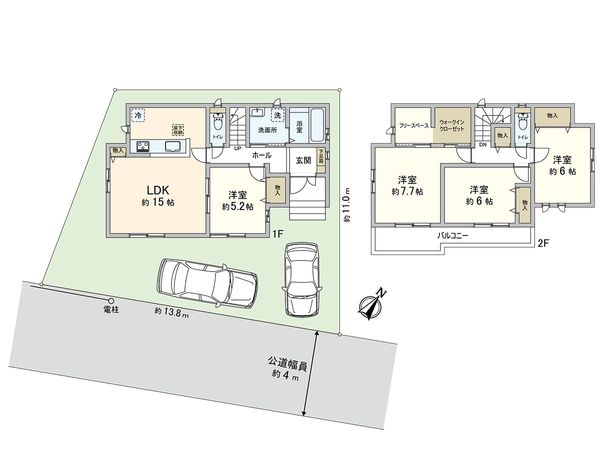 さいたま市緑区宮本2丁目 D号棟 間取図(平面図) さいたま市緑区宮本2丁目 D号棟 間取図(平面図)