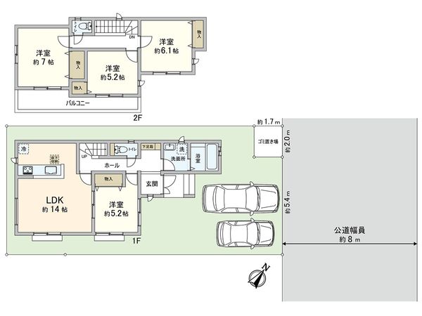 さいたま市緑区宮本2丁目 G号棟 間取図(平面図) さいたま市緑区宮本2丁目 G号棟 間取図(平面図)