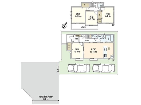 さいたま市緑区宮本2丁目 H号棟 間取図(平面図) さいたま市緑区宮本2丁目 H号棟 間取図(平面図)