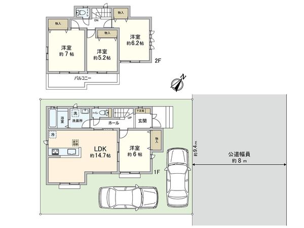 さいたま市緑区宮本2丁目 I号棟 間取図(平面図) さいたま市緑区宮本2丁目 I号棟 間取図(平面図)
