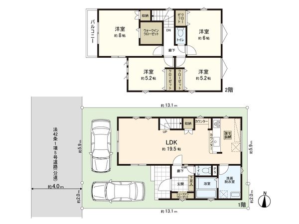 さいたま市浦和区木崎5丁目 間取図(平面図) さいたま市浦和区木崎5丁目 間取図(平面図)