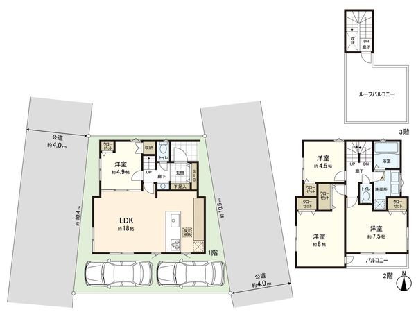 さいたま市浦和区大東1丁目 2号棟 間取図(平面図)