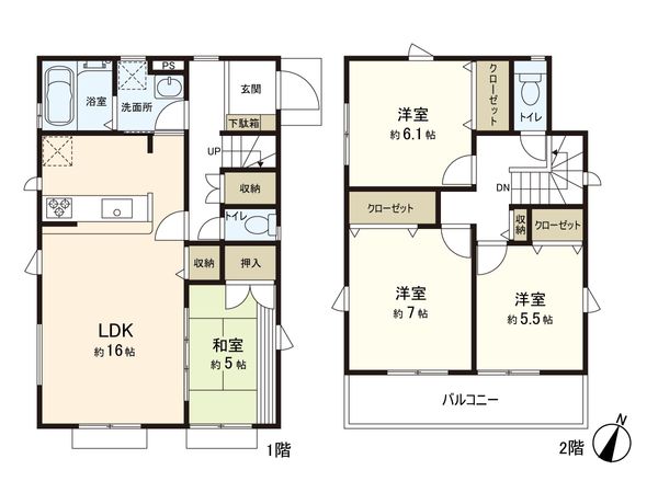さいたま市緑区東浦和9丁目 間取図(平面図) さいたま市緑区東浦和9丁目 間取図(平面図)