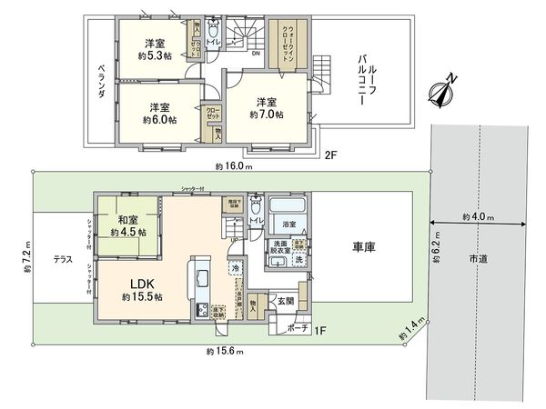 川口市大字安行領家 間取図(平面図) 川口市大字安行領家 間取図(平面図)