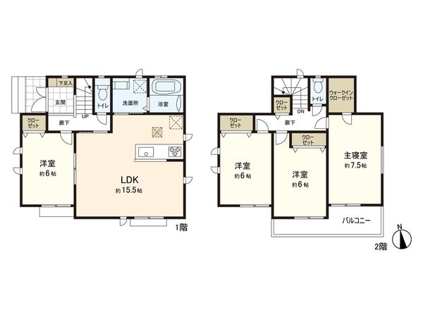 さいたま市南区太田窪2丁目 間取図(平面図) さいたま市南区太田窪2丁目 間取図(平面図)