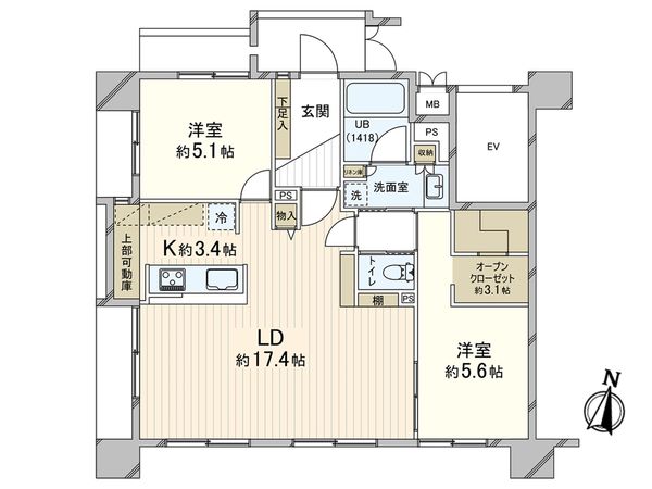 エコヴィレッジ浦和岸町 間取図(平面図)