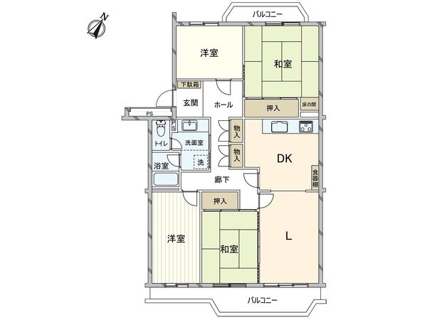 浦和パークハイツ 7号棟 間取図(平面図) 浦和パークハイツ 7号棟 間取図(平面図)