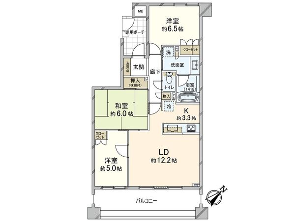 ライオンズ浦和セントマークス 間取図(平面図) ライオンズ浦和セントマークス 間取図(平面図)