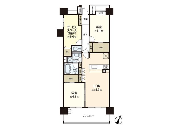 コスモ浦和領家センターコート 間取図(平面図) コスモ浦和領家センターコート 間取図(平面図)