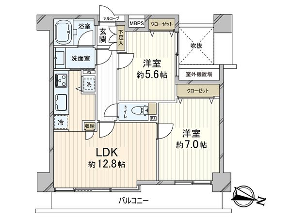 コート浦和常盤 間取図(平面図) コート浦和常盤 間取図(平面図)
