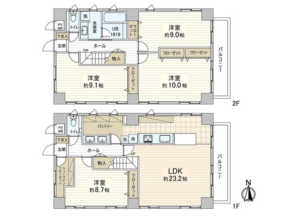 ヴィアーレ浦和 間取図(平面図) ヴィアーレ浦和 間取図(平面図)