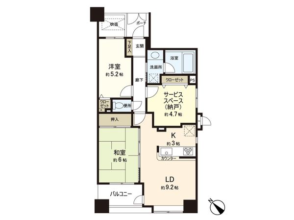 レクセルマンション東川口 間取図(平面図)