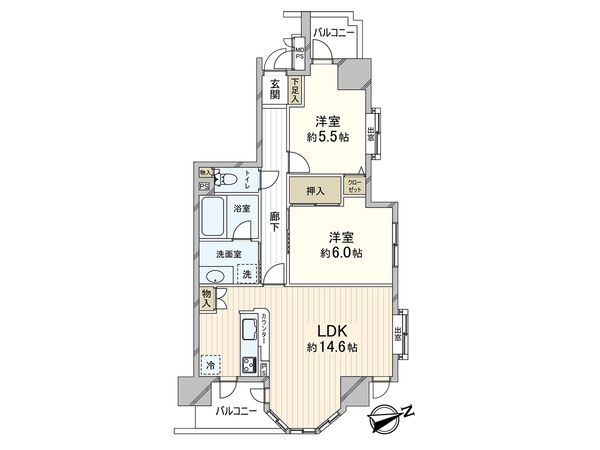 ライオンズヴィアーレ浦和常盤公園第2 間取図(平面図) ライオンズヴィアーレ浦和常盤公園第2 間取図(平面図)