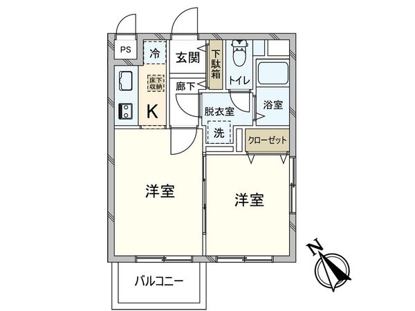 ウィンベルデュエット北浦和第六 間取図(平面図) ウィンベルデュエット北浦和第六 間取図(平面図)