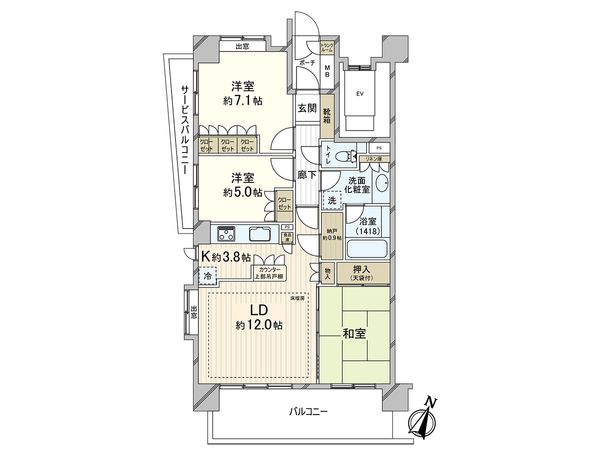 ヒルズ南浦和パークグランデージ 間取図(平面図) ヒルズ南浦和パークグランデージ 間取図(平面図)
