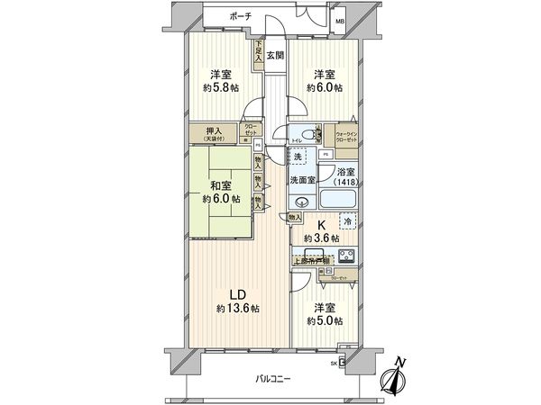 セントラルスウィート大宮桜木町 間取図(平面図) セントラルスウィート大宮桜木町 間取図(平面図)