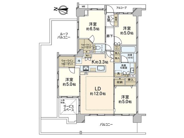 プラウド南浦和根岸 間取図(平面図) プラウド南浦和根岸 間取図(平面図)