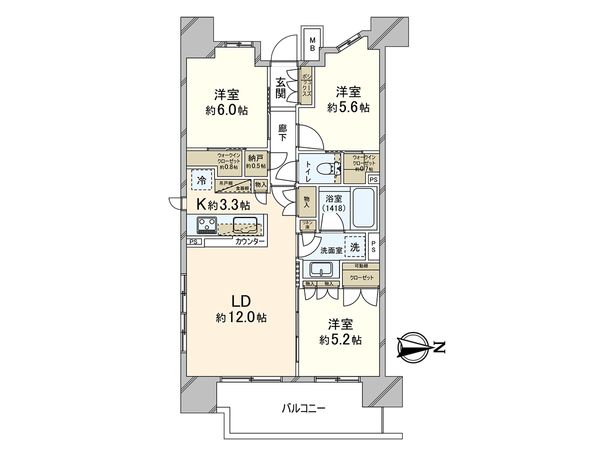 ザ・パークハウス浦和常盤 間取図(平面図) ザ・パークハウス浦和常盤 間取図(平面図)