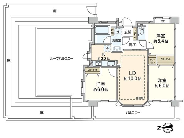 ガーデンシティ東浦和 間取図(平面図) 間取図(平面図)