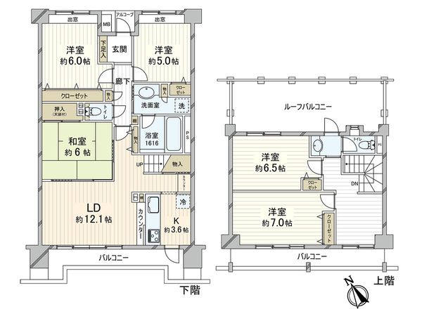 コスモ・ザ・パークス浦和 間取図(平面図) コスモ・ザ・パークス浦和 間取図(平面図)