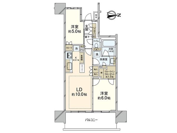 パークホームズ浦和仲町二丁目 間取図(平面図)