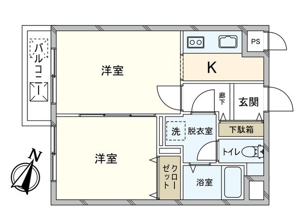 ウィンベルデュエット北浦和第六 間取図(平面図) ウィンベルデュエット北浦和第六 間取図(平面図)