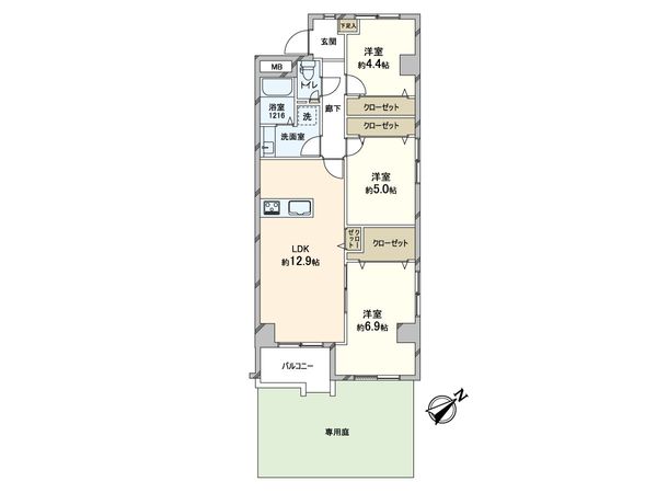 ビューパレー浦和 間取図(平面図) ビューパレー浦和 間取図(平面図)