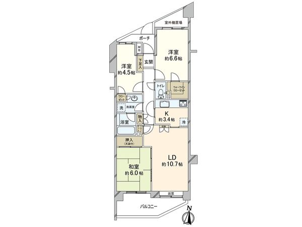 北浦和公園パークホームズ 間取図(平面図)