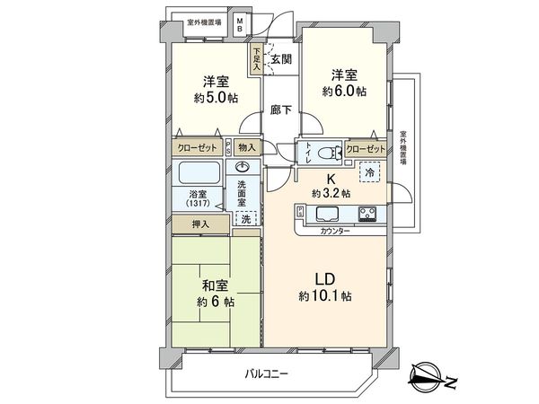 ドラゴンマンション浦和常盤弐番館 間取図(平面図) ドラゴンマンション浦和常盤弐番館 間取図(平面図)