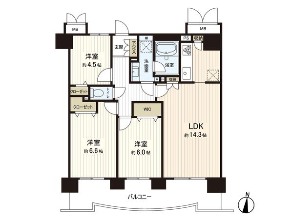 サンヴェール浦和常盤 間取図(平面図) サンヴェール浦和常盤 間取図(平面図)