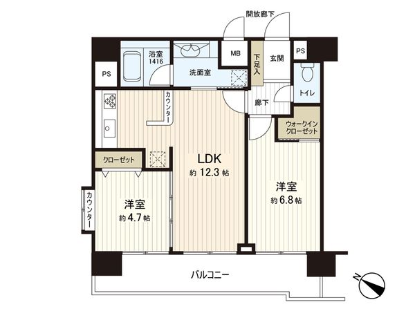 クラスタ浦和常盤町 間取図(平面図) クラスタ浦和常盤町 間取図(平面図)