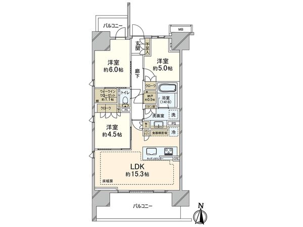 パークホームズ浦和常盤ステーションプレミア 間取図(平面図) パークホームズ浦和常盤ステーションプレミア 間取図(平面図)