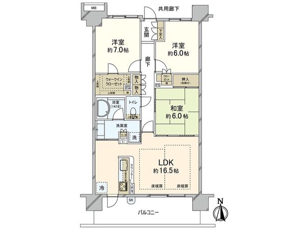サクラディア サークルコート 間取図(平面図) サクラディア サークルコート 間取図(平面図)