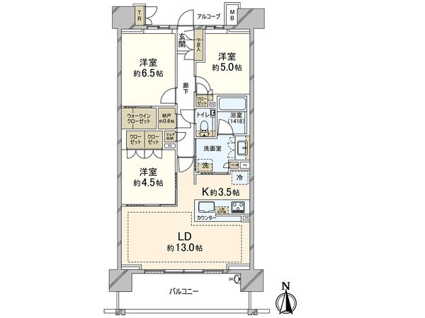 オーベル浦和レジデンス 間取図(平面図)