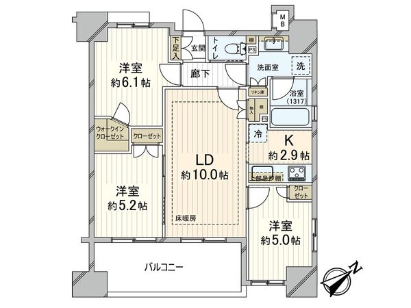 ステージワン北浦和 間取図(平面図)