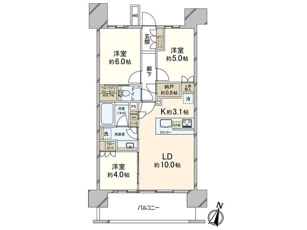 ザ・パークハウス浦和レジデンス 間取図(平面図)