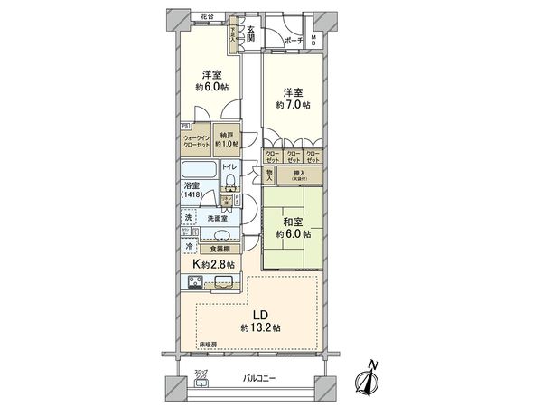 パークホームズさいたま常盤 間取図(平面図) パークホームズさいたま常盤 間取図(平面図)