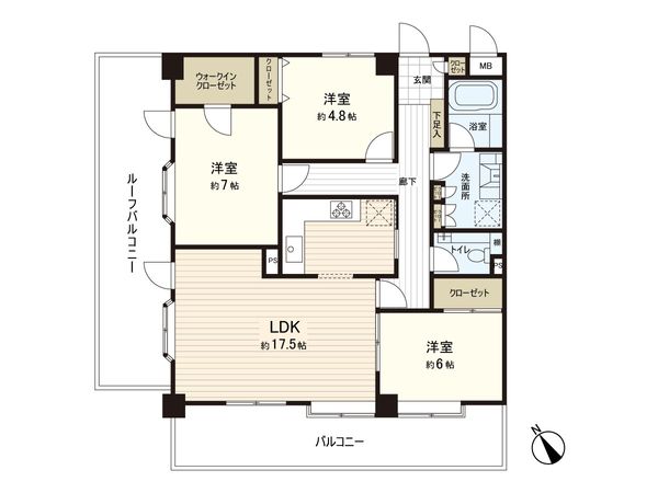 ダイアパレス東浦和 間取図(平面図) ダイアパレス東浦和 間取図(平面図)