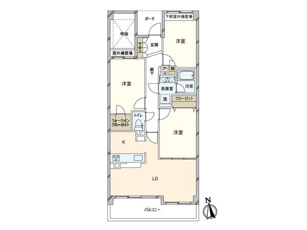 ヴェルステージ武蔵浦和 間取図(平面図) 間取図(平面図)