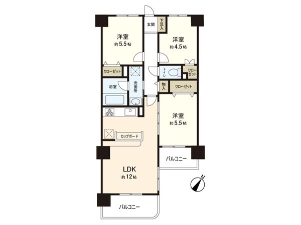 サン・ビエント南浦和 間取図(平面図) 間取図(平面図)
