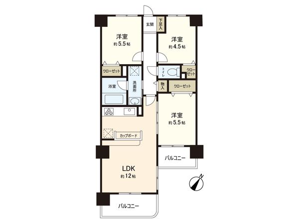 サン・ビエント南浦和 間取図(平面図) 間取図(平面図)